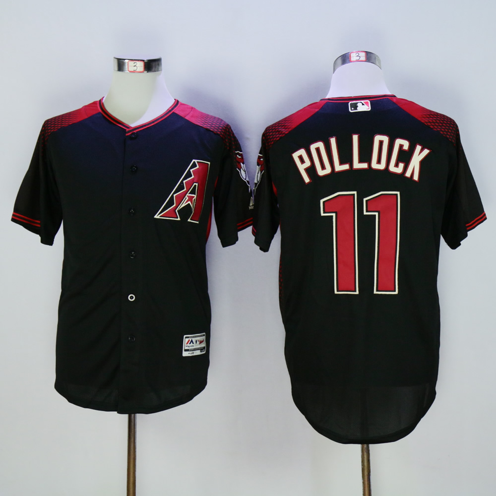 Men Arizona Diamondback #11 Pollock Black MLB Jerseys